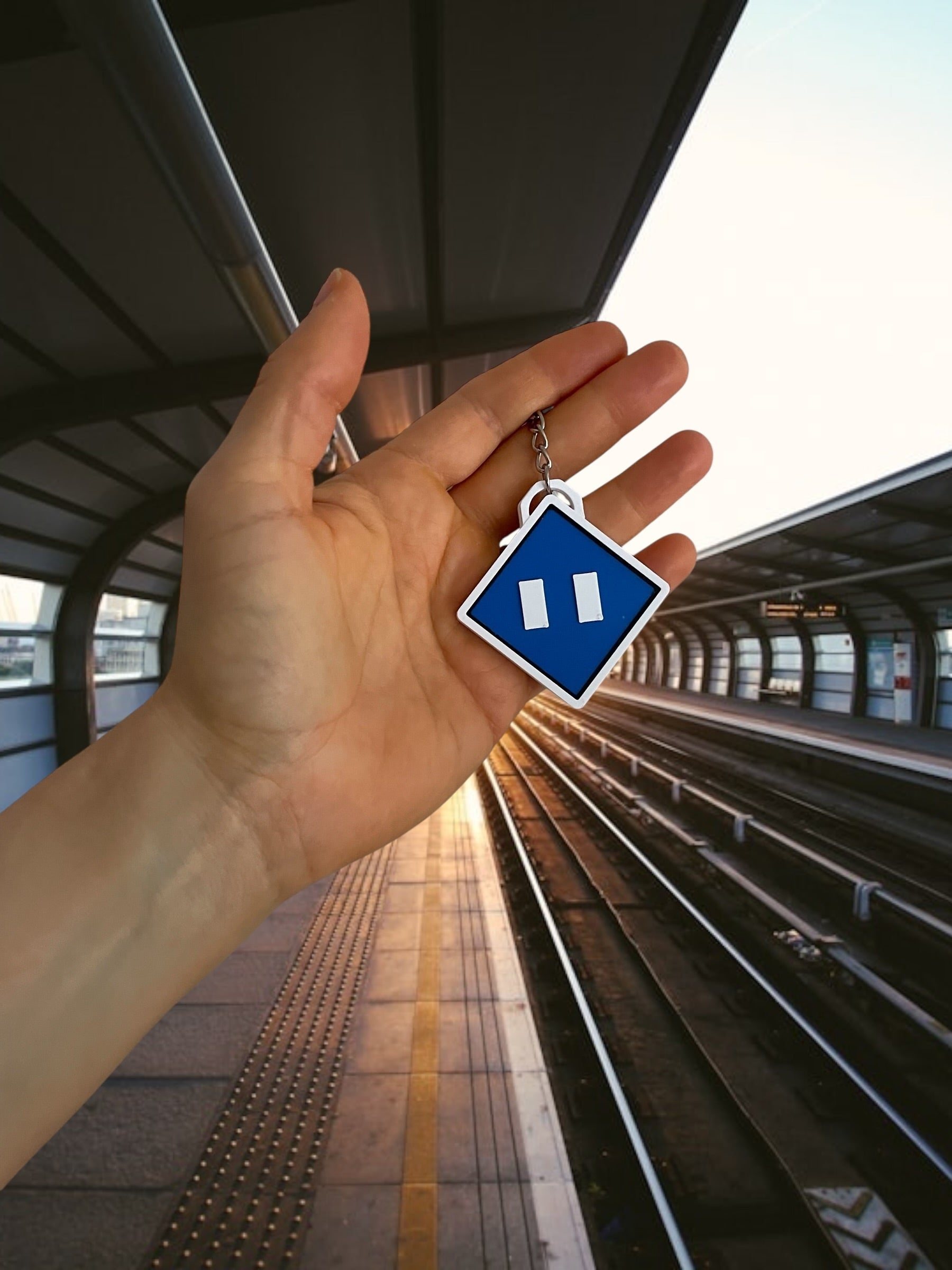 Schlüsselanhänger Bahnsignal El1v ,El1 ,El2 , El3 , El4 , El5 , El6, El1-El6, beidseitig gedruckt PETG - Made in AEU