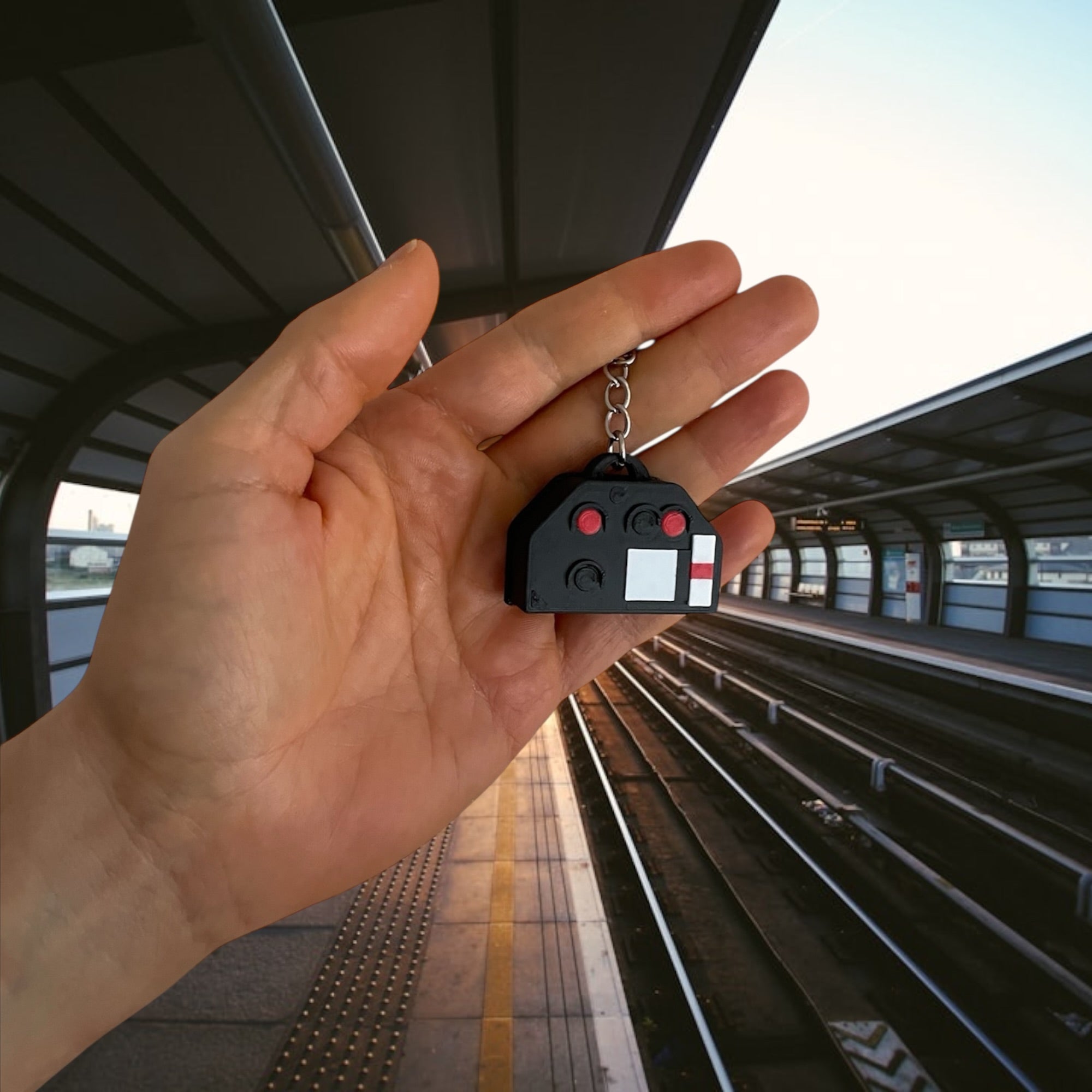 Schlüsselanhänger Sh1 / HP0 Bahnsignal Schotterzwerg