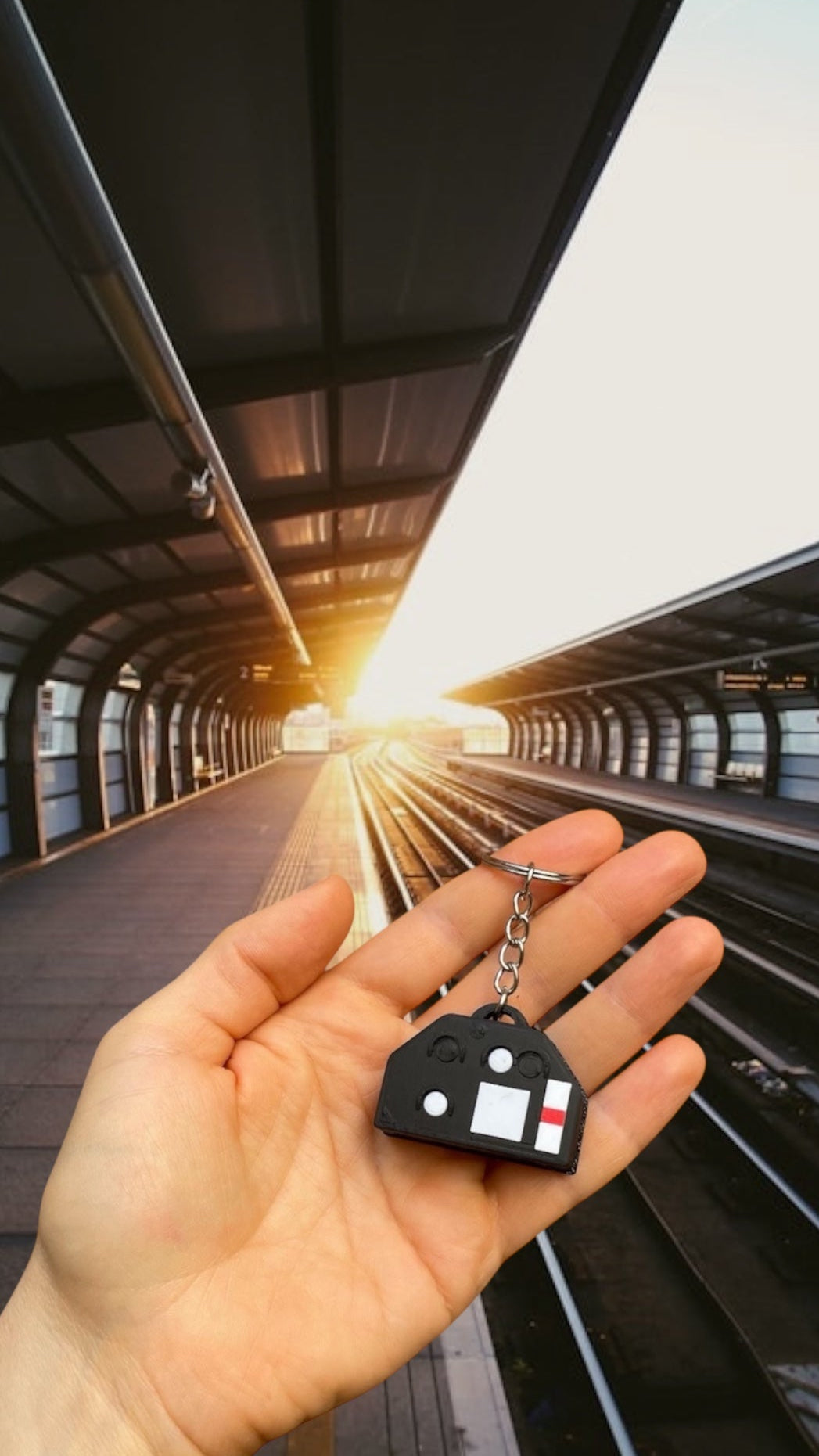 Schlüsselanhänger Sh1 / HP0 Bahnsignal Schotterzwerg