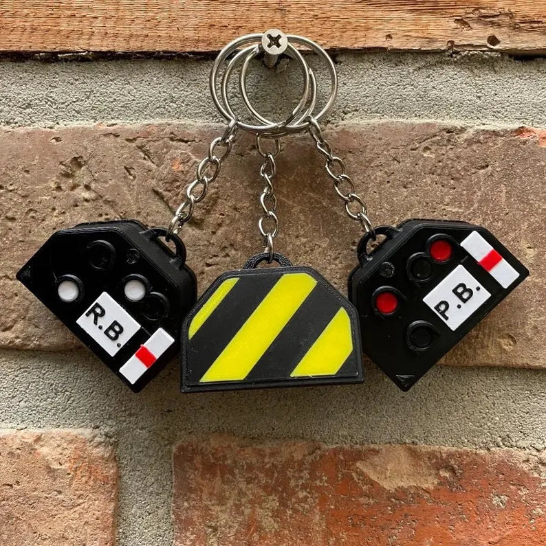Individualisierter Schlüsselanhänger Schotterzwerg Sh1/HP0 Bahn Lichtsperrsignal Bahnsignal Lokführer Bahner Eisenbahn